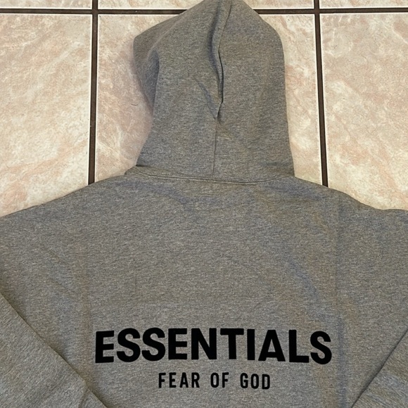 Fear of God Essentials Hoodies Pullover Dark Oatmeal - Picture 6 of 12
